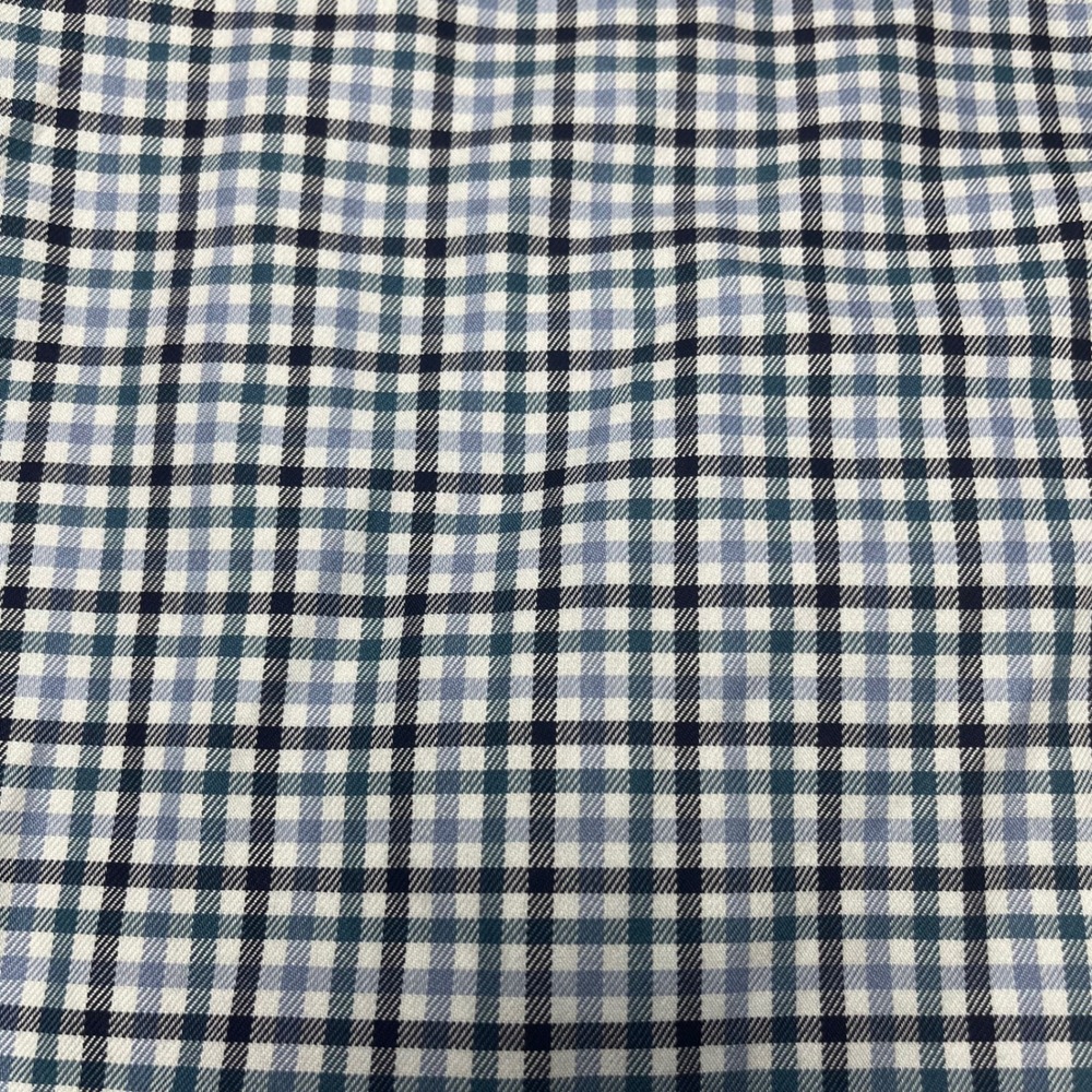 UNTUCKit Button Down Shirt Mens Large Blue White Gingham Plaid Wrinkle Free - Picture 2 of 9